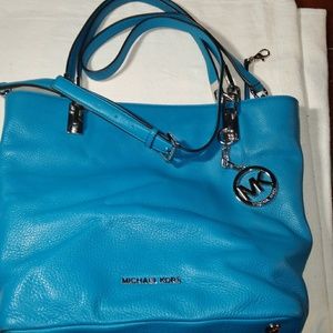 Michael Kors Crossbody Satchel Colbalt Blue
